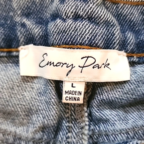 Emory Park 100% cotton denim shorts size L - Picture 2 of 4